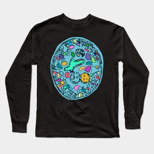 Psychedelic Worm Mandala Long Sleeve T-Shirt